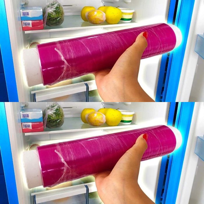 Why is it essential to keep cling film in the refrigerator?