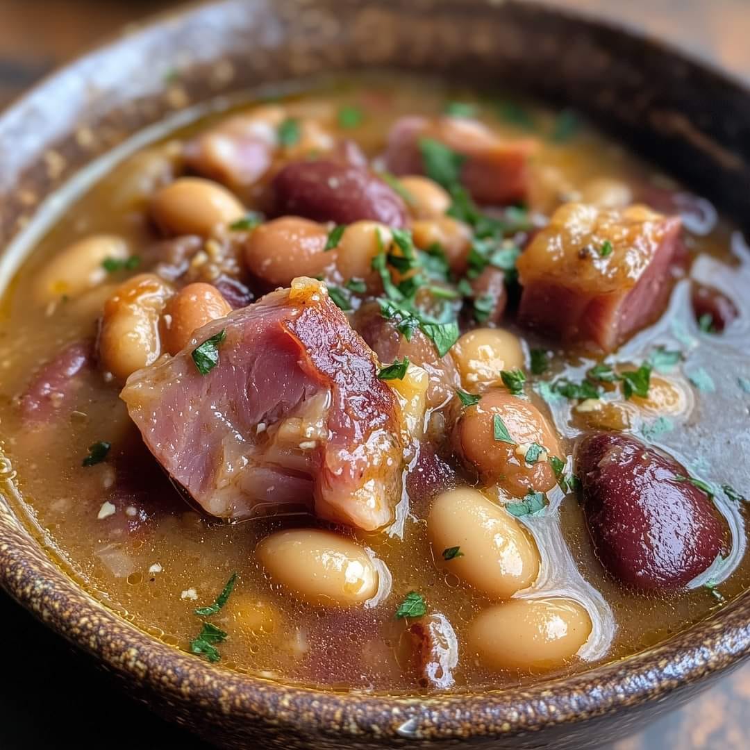 Hearty Bean and Ham Hock Soup