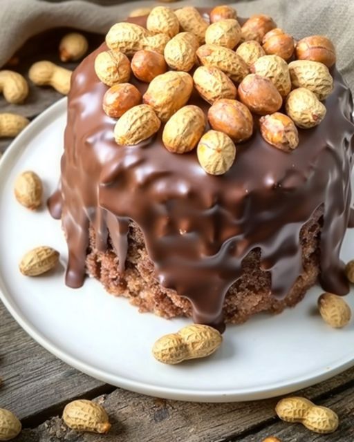 All Choco & Peanut Cake: A Bombshell of Delicacy