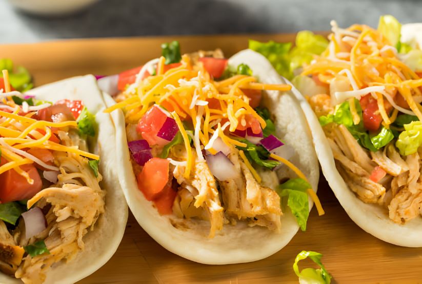 Queso Chicken Tacos