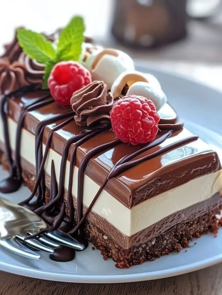  Triple Chocolate Mousse Cake