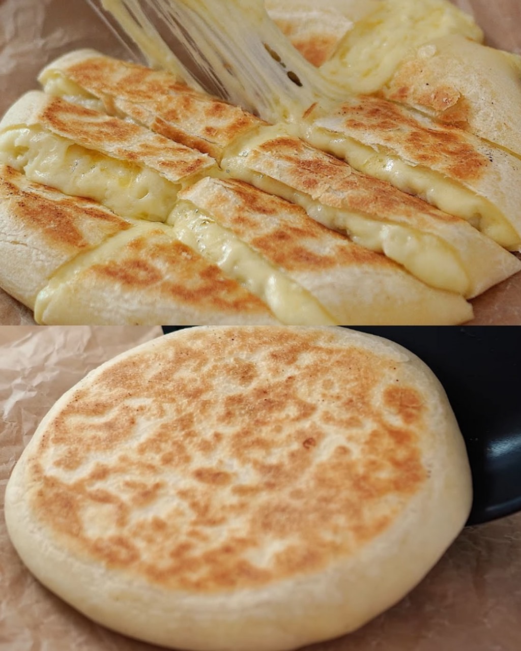 Pan-Fried Cheese Potato Bread