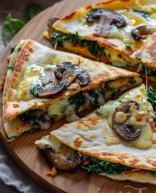 Baked Spinach Mushroom