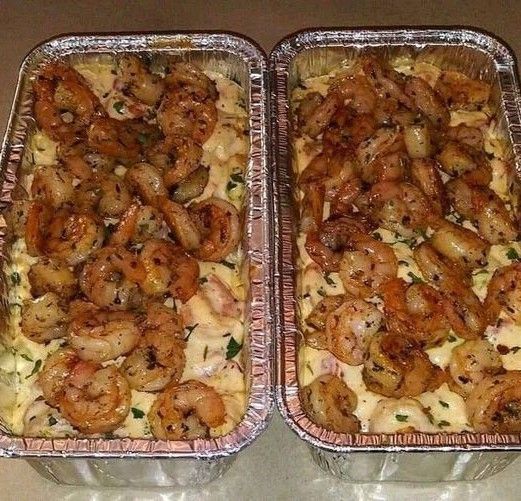 One Pan Shrimp Fettuccine Alfredo