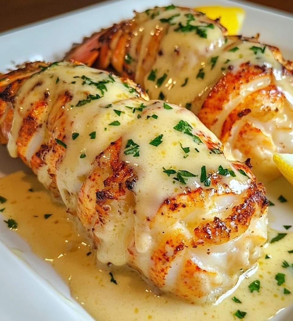 Creamy Garlic Butter Lobster Tails