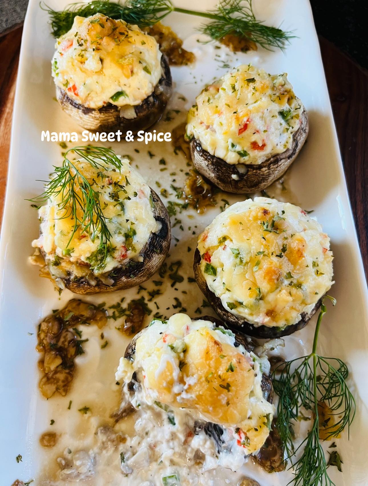 Creamy stuffed Mushrooms