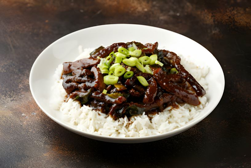 Mongolian Beef and Spring Onions