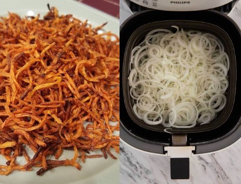 Air fryer crispy fried onions 