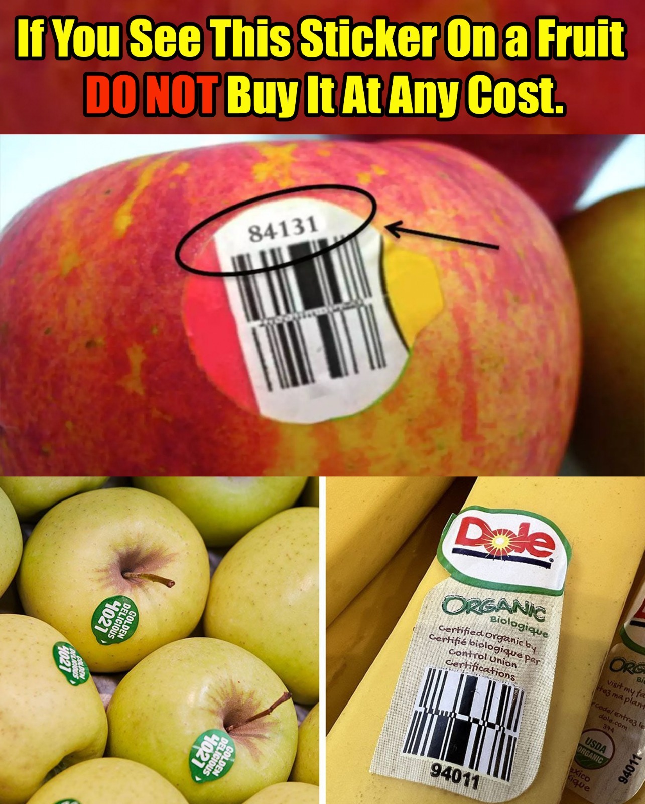 The Meaning Behind Those Numbers That Are Printed on Fruit Stickers