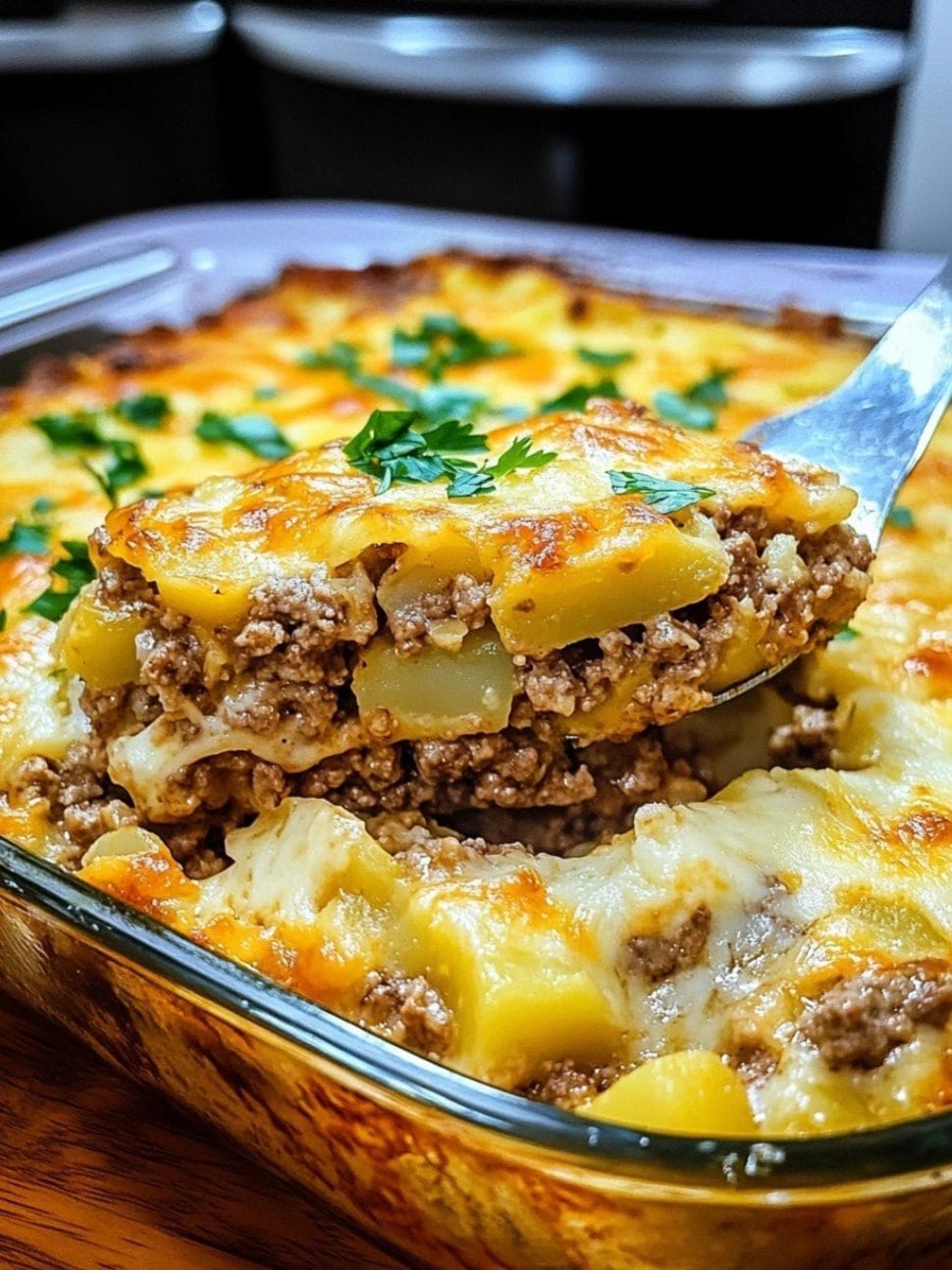 Easy Hamburger Potato Casserole