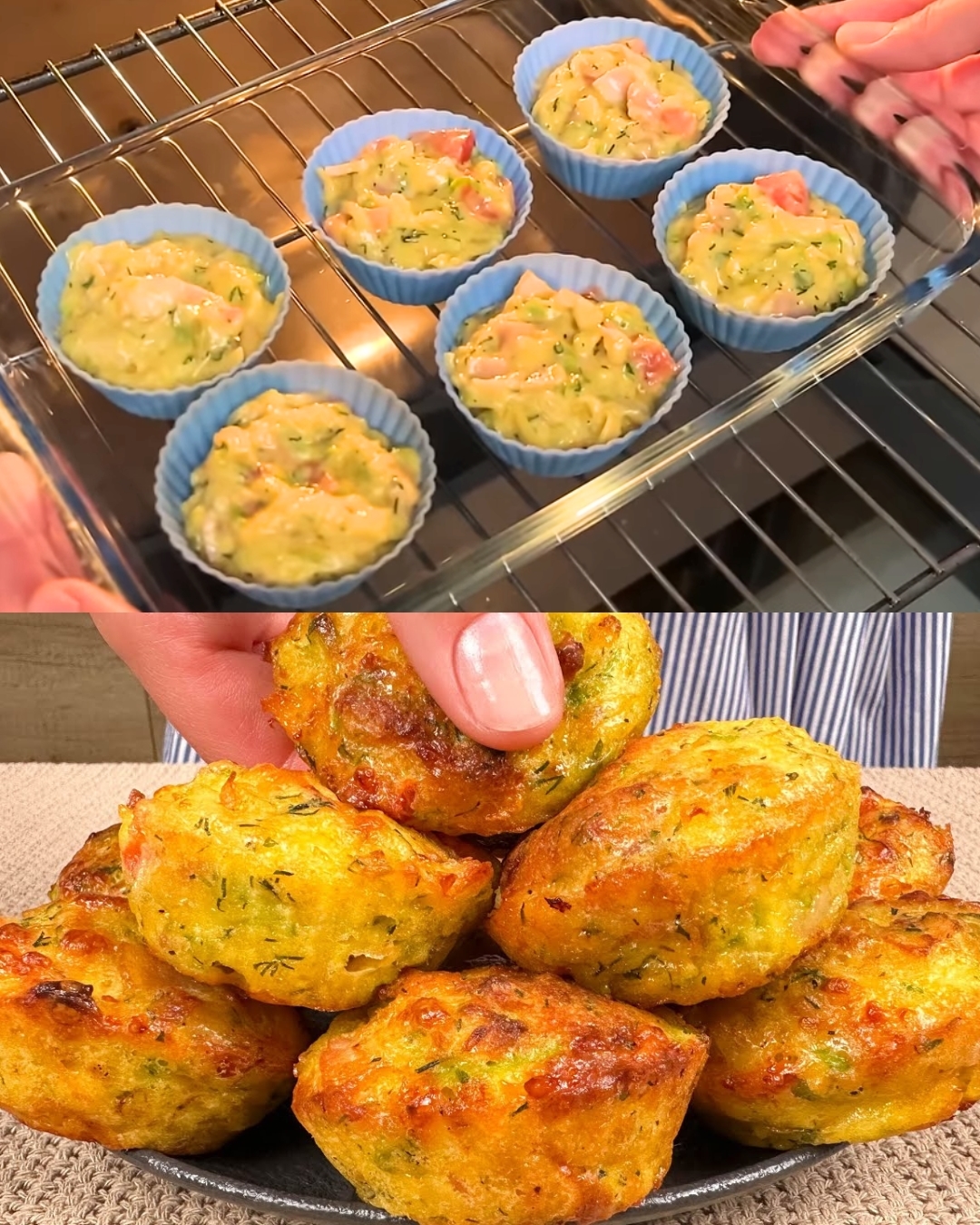 Savory Zucchini & Potato Muffins