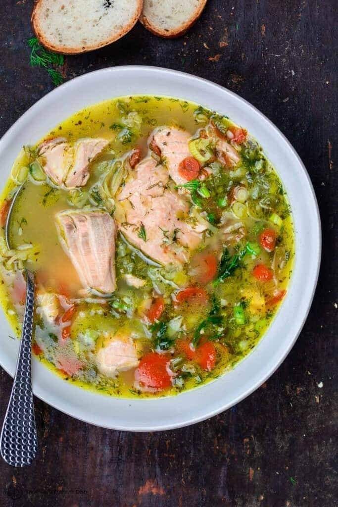 Mediterranean Salmon Soup