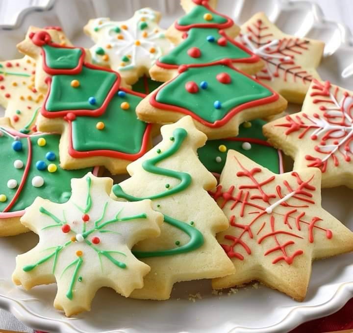 Festive Almond Sugar Cookies