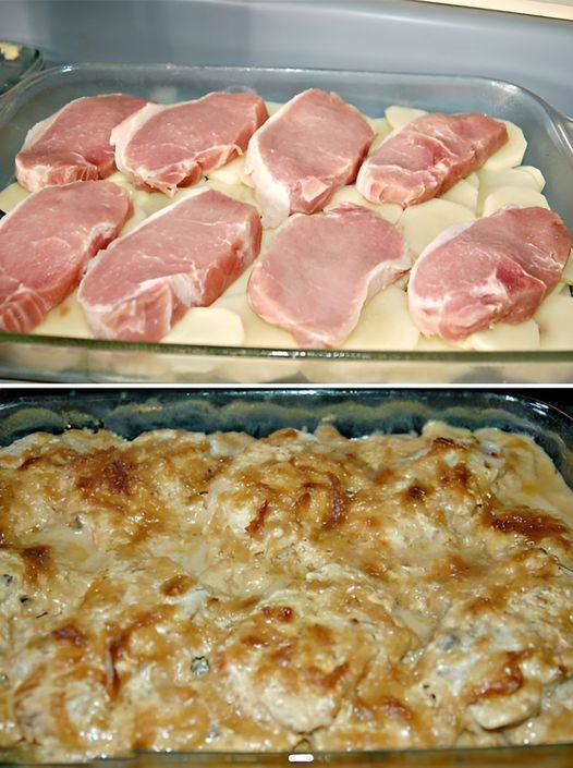 CREAMY PORK CHOPS AND POTATOES