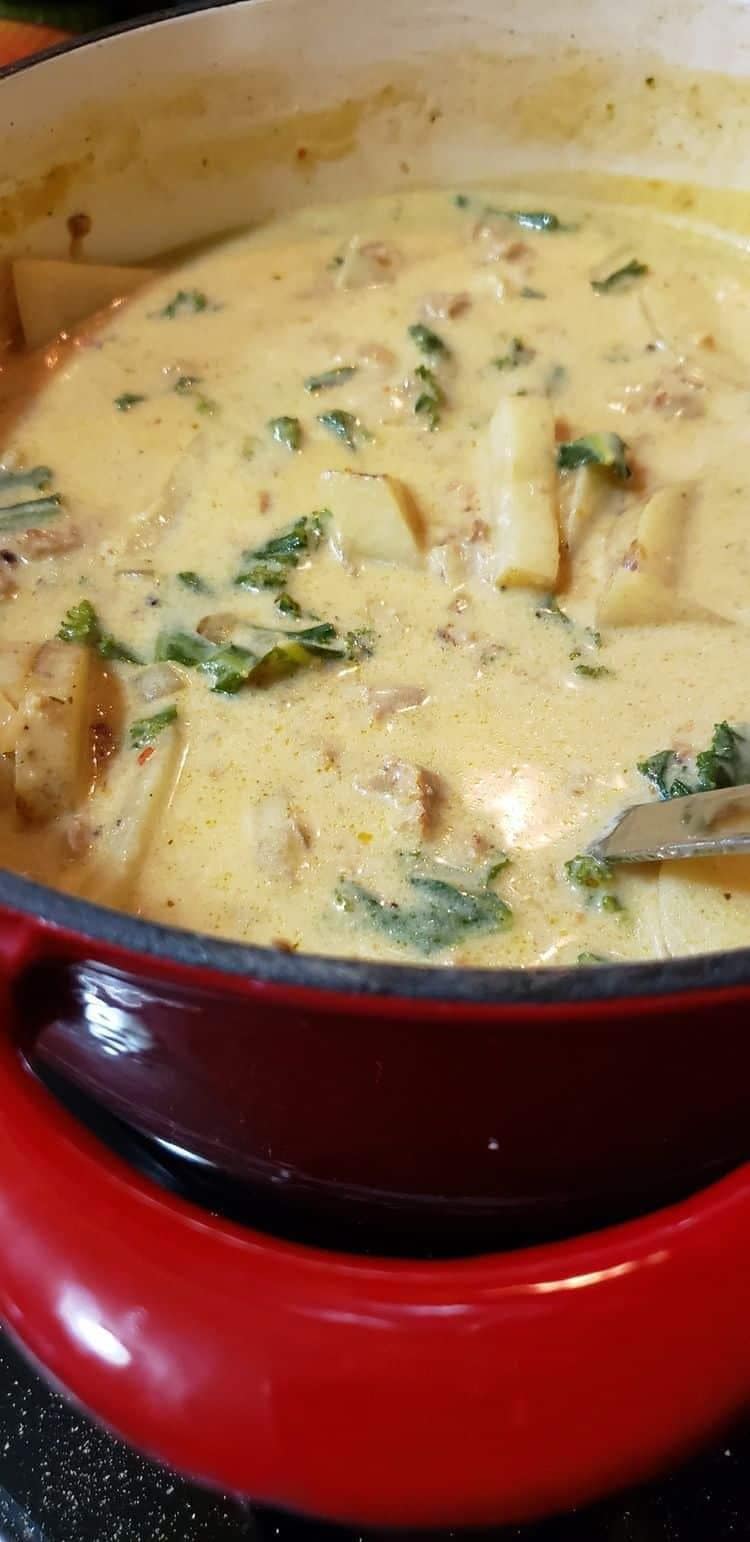 CREAMY ITALIAN SAUSAGE AND POTATO SOUP