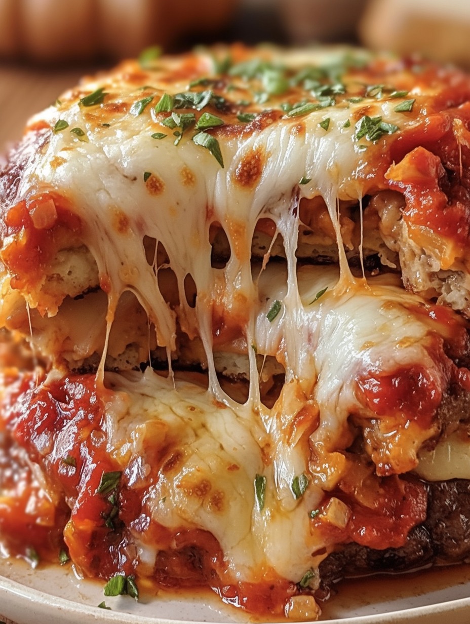 Crockpot Pizza Burgers