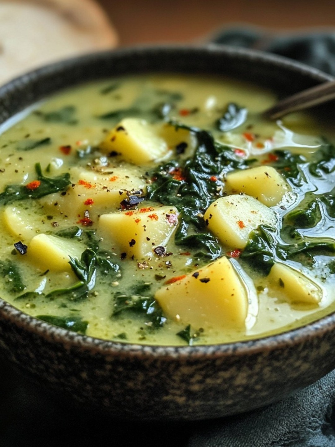  Spinach and Potato Soup 