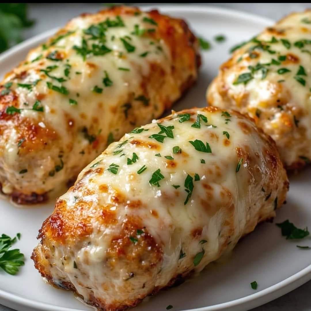 Garlic Parmesan Chicken Meatloaf