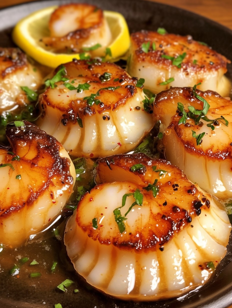 WOULD YOU EAT THESE CLASSIC GARLIC BUTTER SEARED SCALLOPS