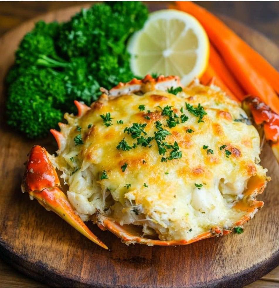  Cheese Baked Crabs 