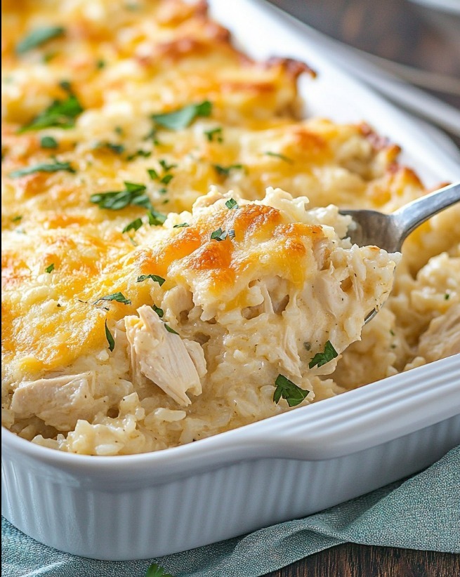 Angel Chicken Rice Casserole