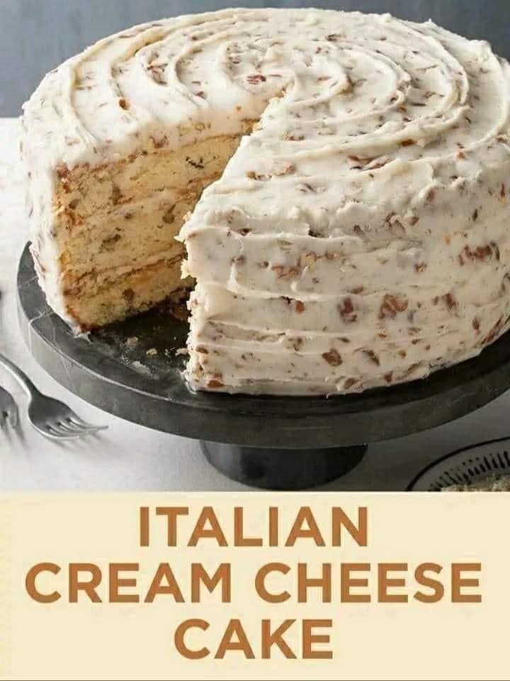 Italian Cream Cheese Cake Recipe