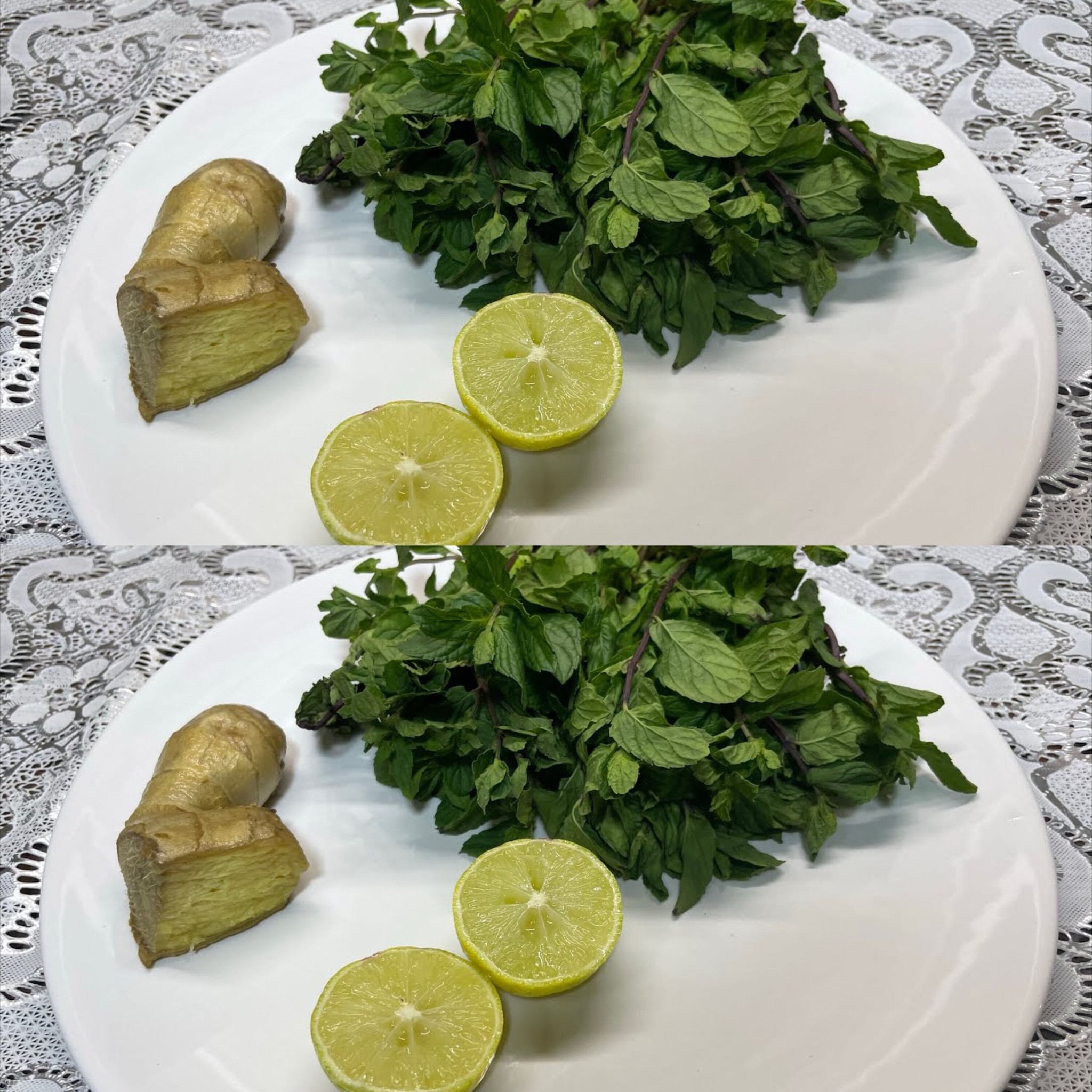 Refreshing Mint, Lemon & Ginger Juice Recipe