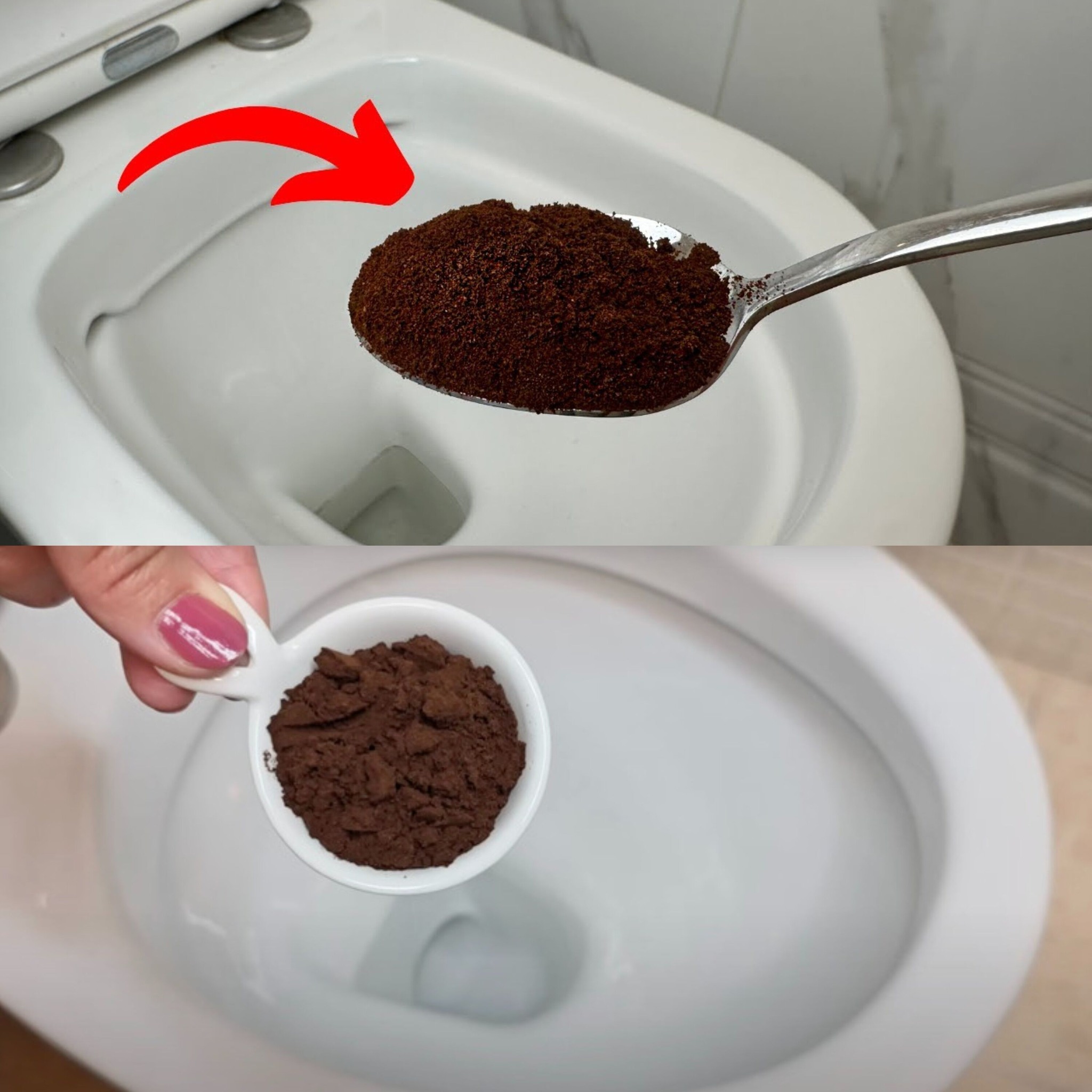 I put the coffee in the toilet! And I forgot my problems forever