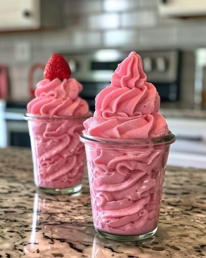 Delicious Frozen Strawberry Dessert !!