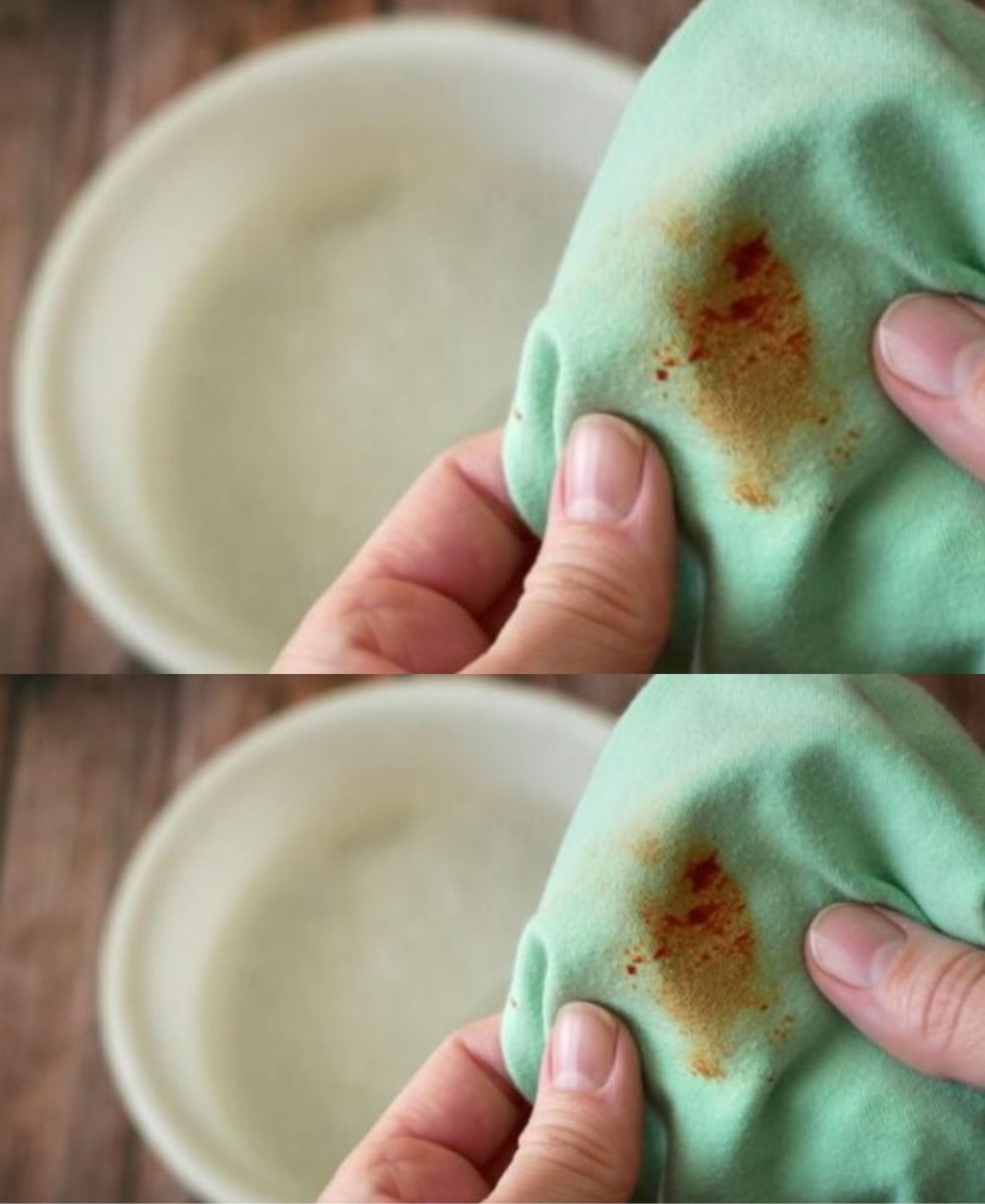 I add this ingredient to baking soda and I get a powerful stain remover!