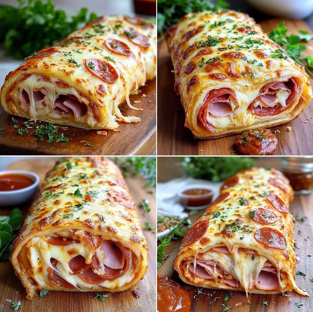 Cheesy Pepperoni Roll-Up