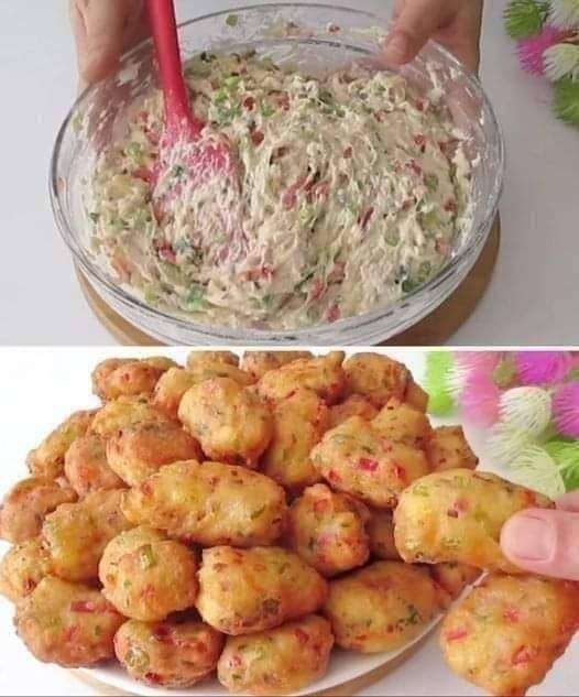 Donuts with vegetable cheese