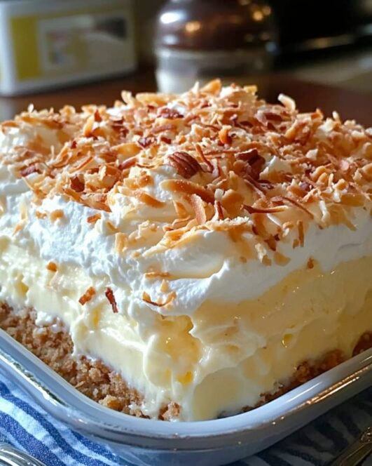 Coconut Cream Layered Dessert