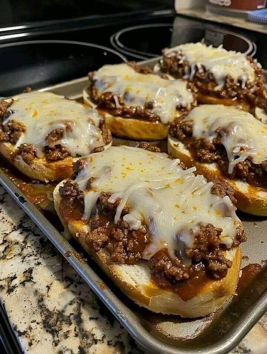 Homemade Smokey Sloppy Joe and Provolone