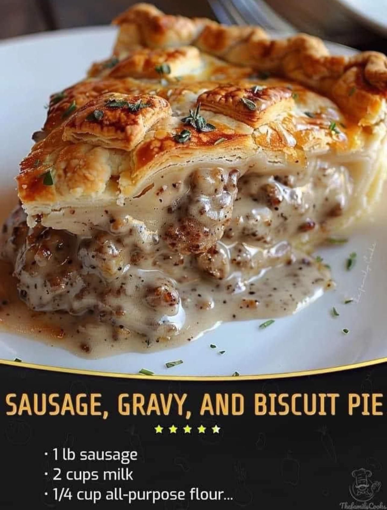 Sausage Gravy and Biscuits “