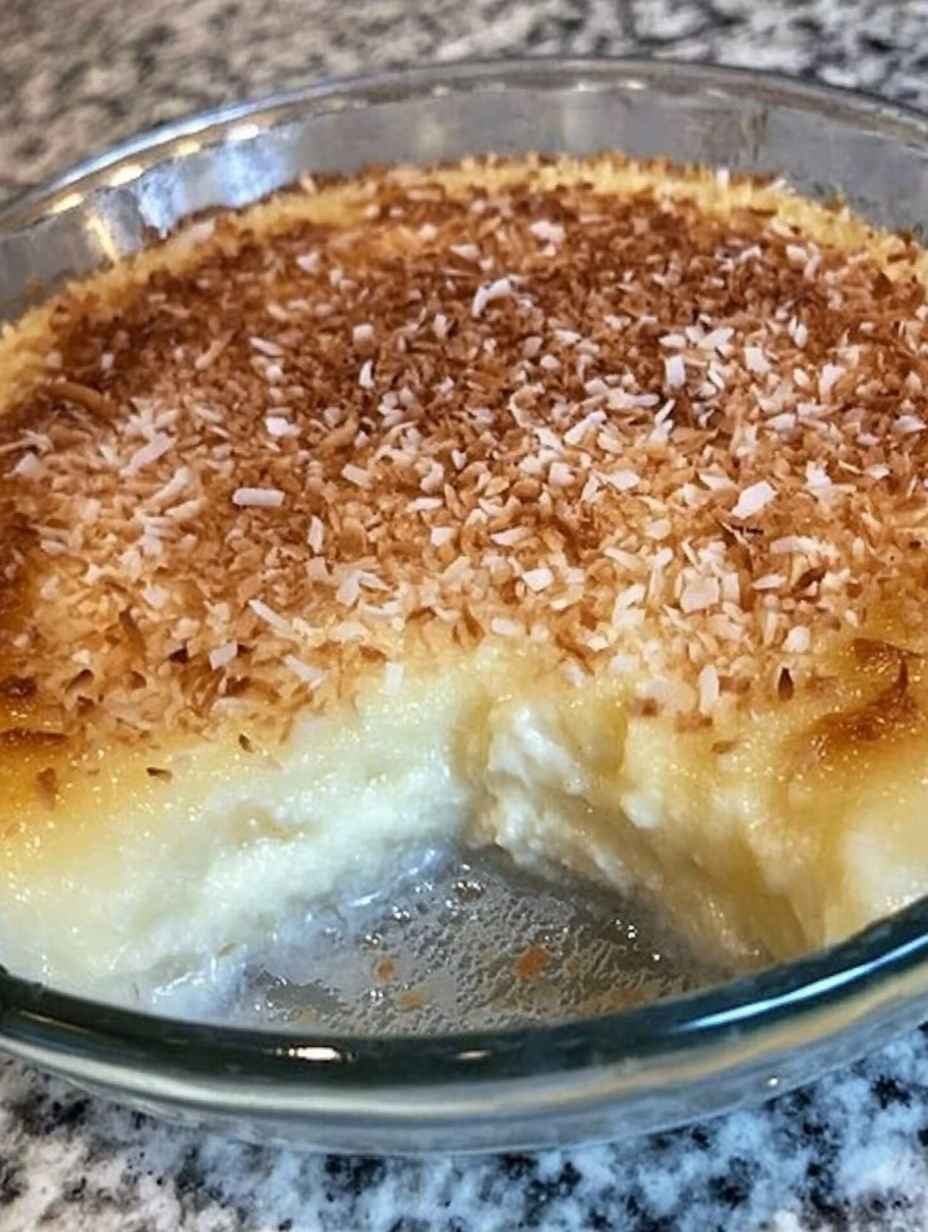 Crustless Coconut Pie