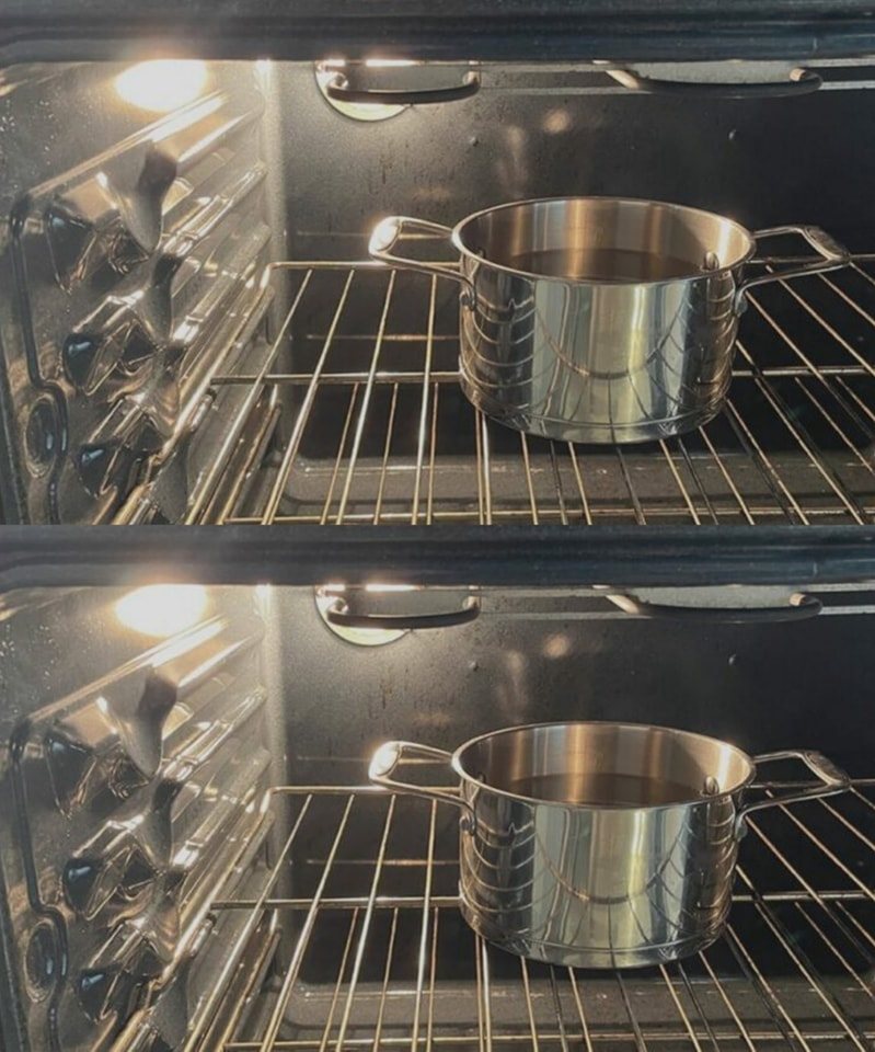 How to clean and descale your oven using the pot method