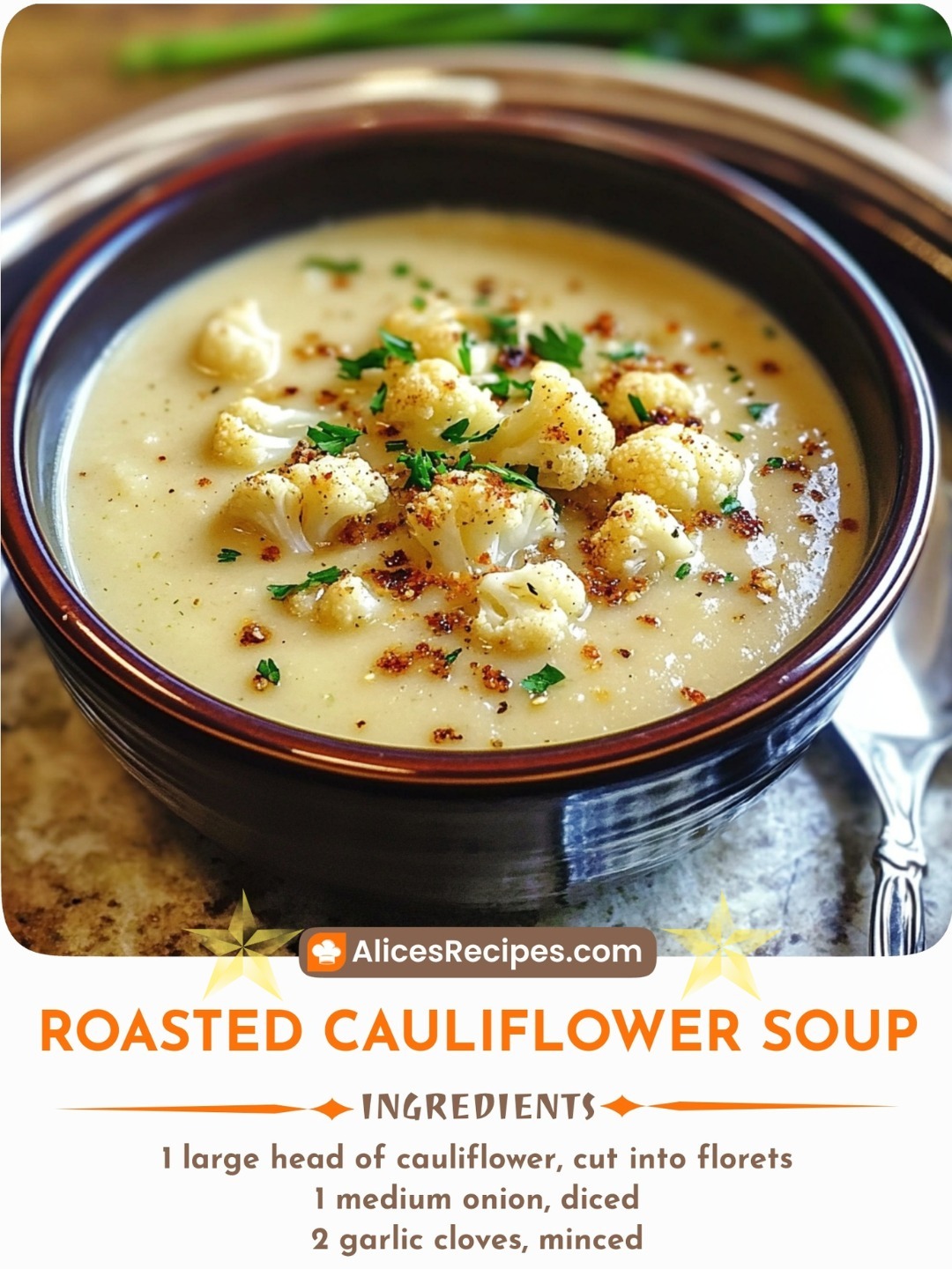 Roasted Cauliflower Soup