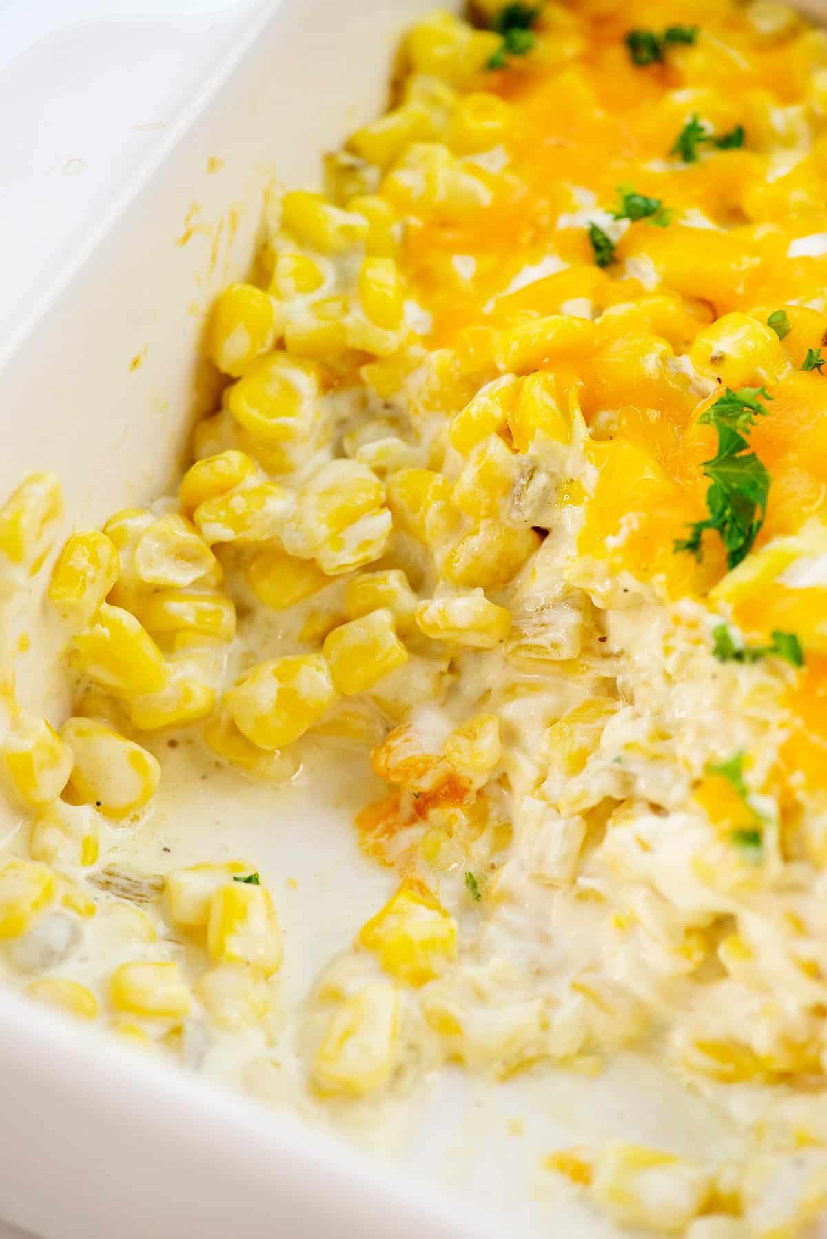 Cheesy Cream Cheese Corn Casserole