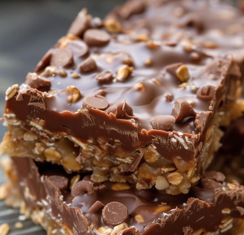 Chocolate Oat Bars that don’t need to be baked.