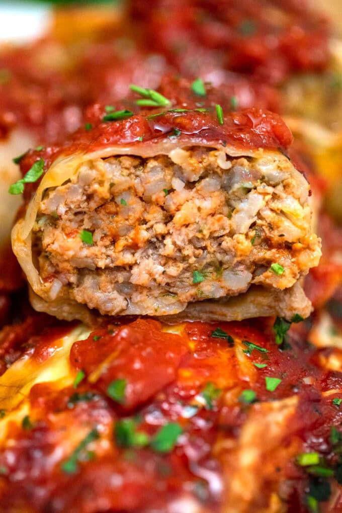 Savory Stuffed Cabbage Rolls 