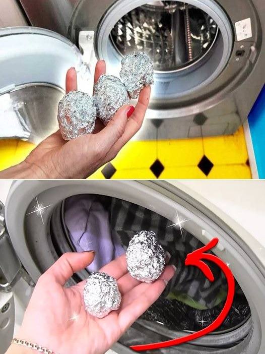 Put 3 balls of aluminum foil in the washing machine and get rid of this problem once and for all!