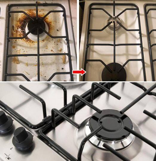 The quickest trick to clean stove and hob and make them look like new