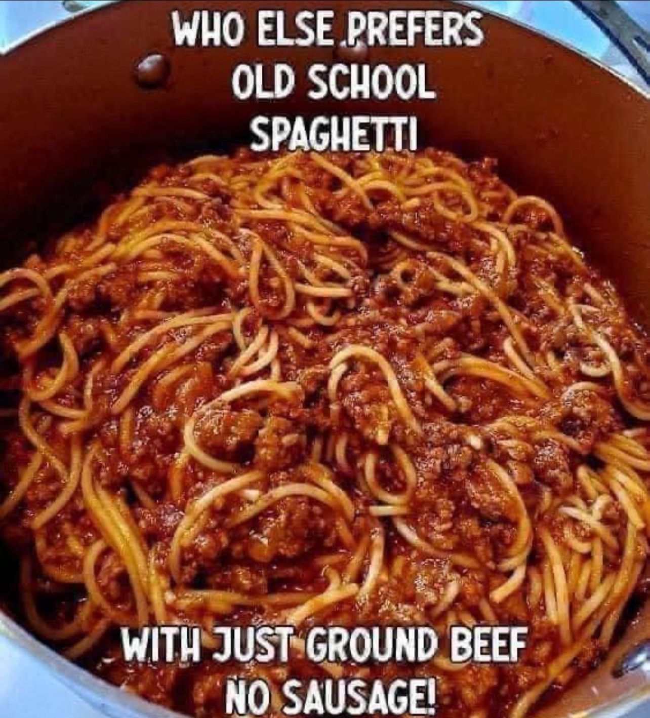 Old-school spaghetti*