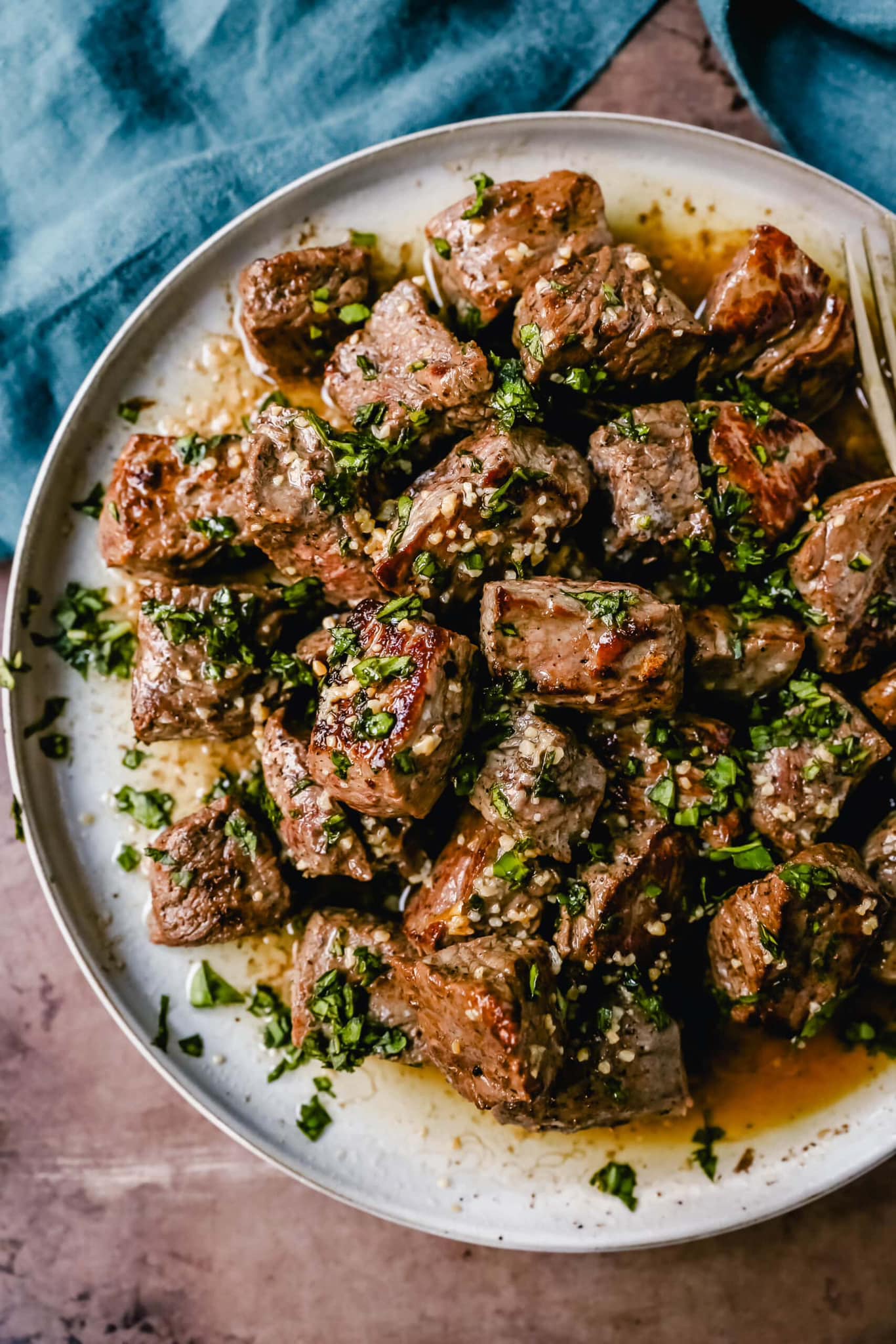 Steak Bites with Garlic Butter