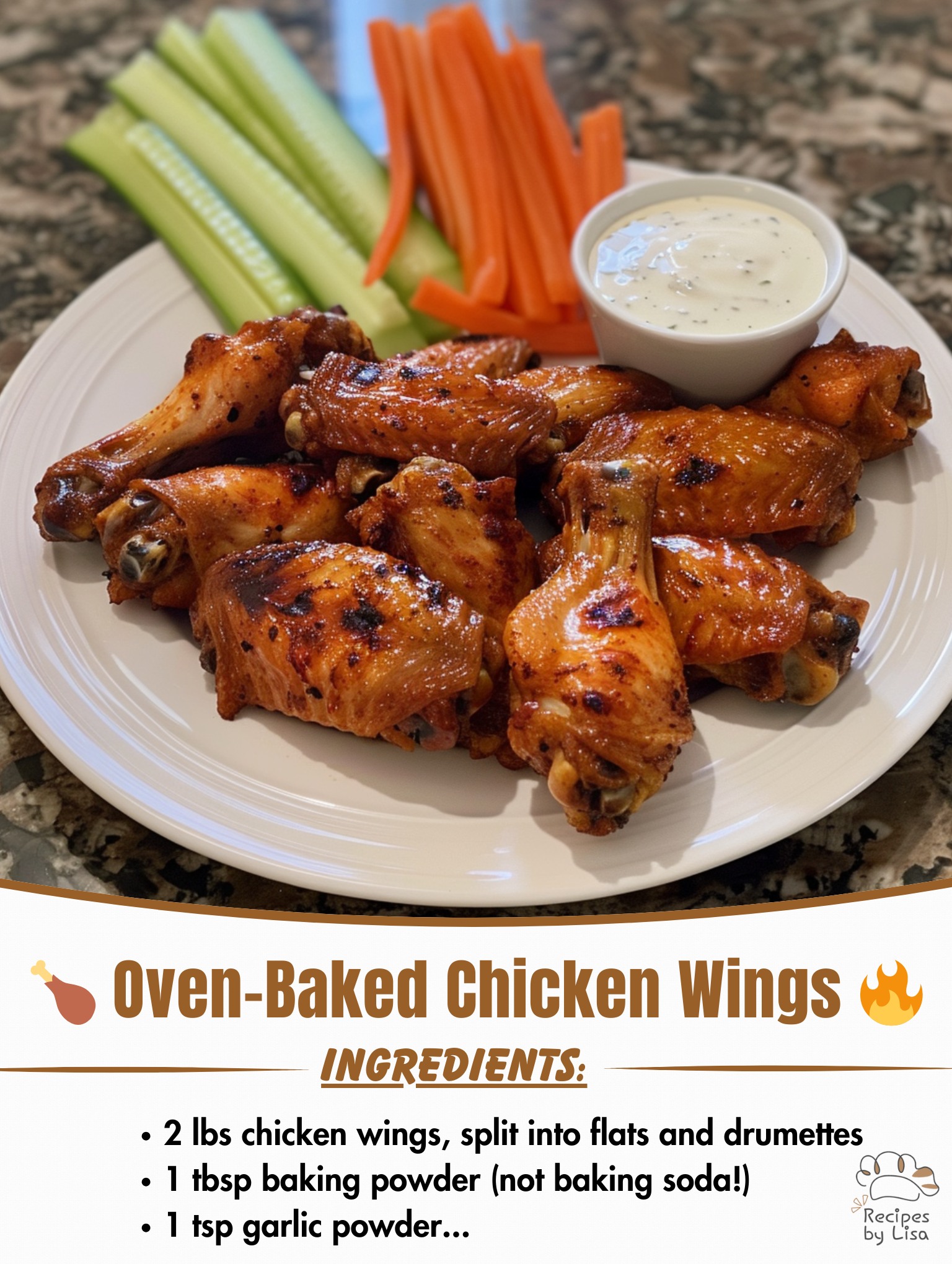  Oven-Baked Chicken Wings 