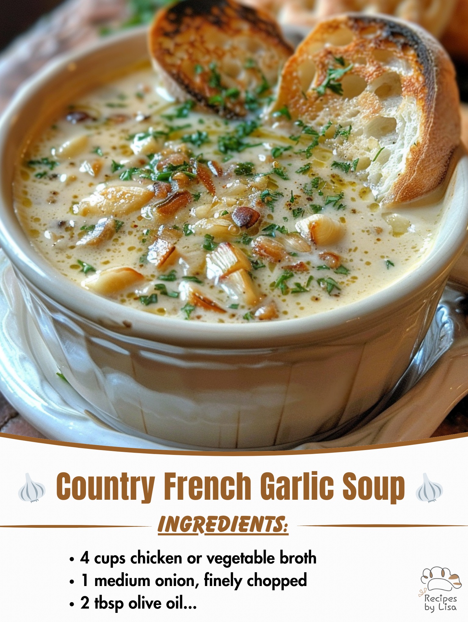  Country French Garlic Soup 