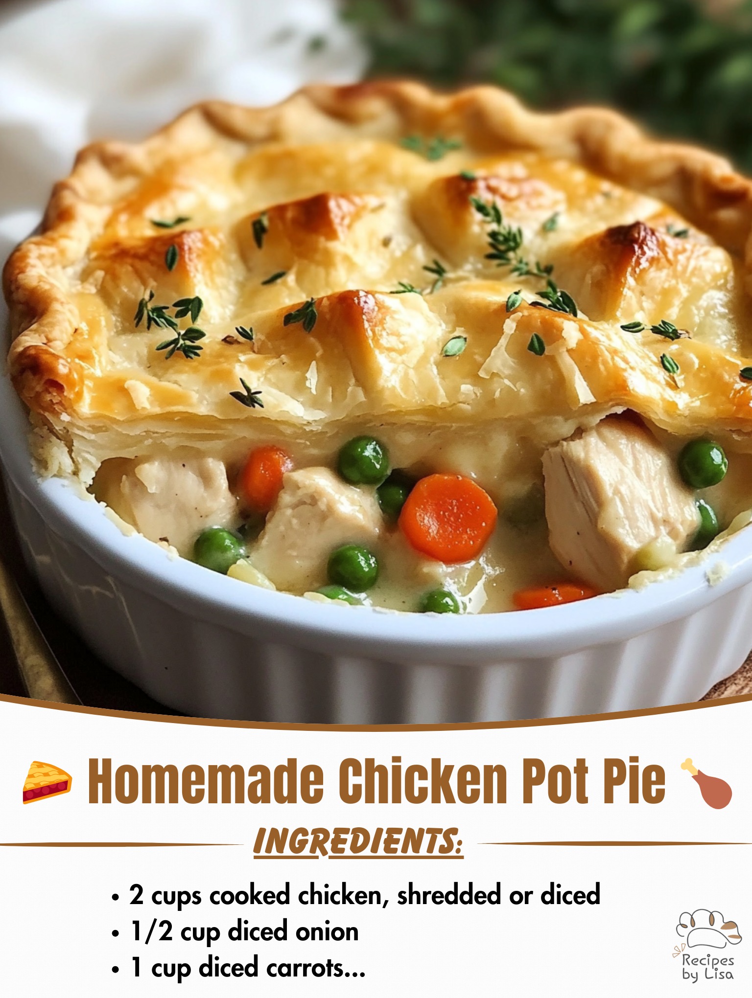  Homemade Chicken Pot Pie 