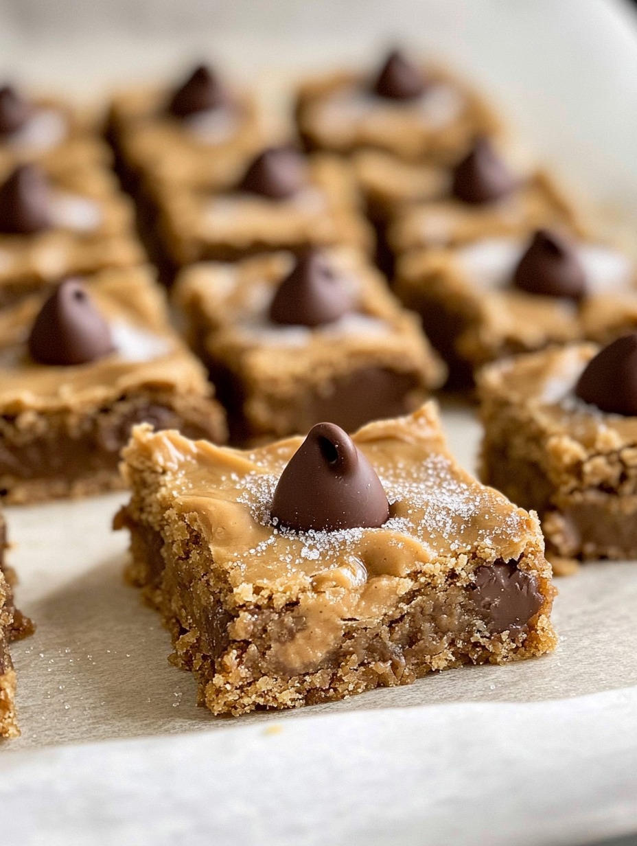 Peanut Butter Blossom Bars