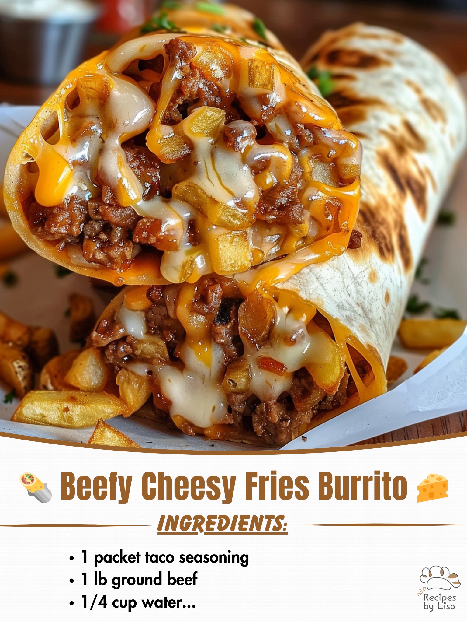  Beefy Cheesy Fries Burrito 